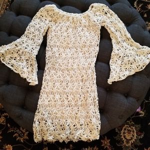 *SALE!!!* Gorgeous Bell Sleeve crochet dress